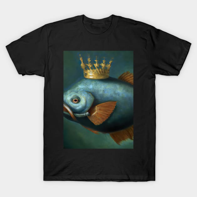 Fish with a Crown T-Shirt by maxcode